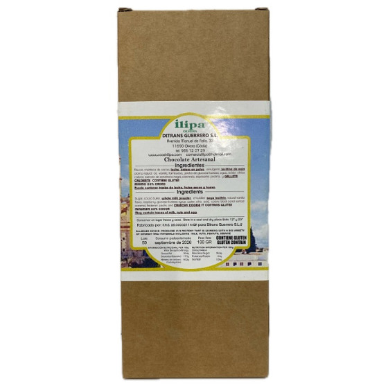 CHOCOLATE BLANCO CON FRAMBUESA Y CRUJIENTE DE GALLETA ILIPA 110 G – AR