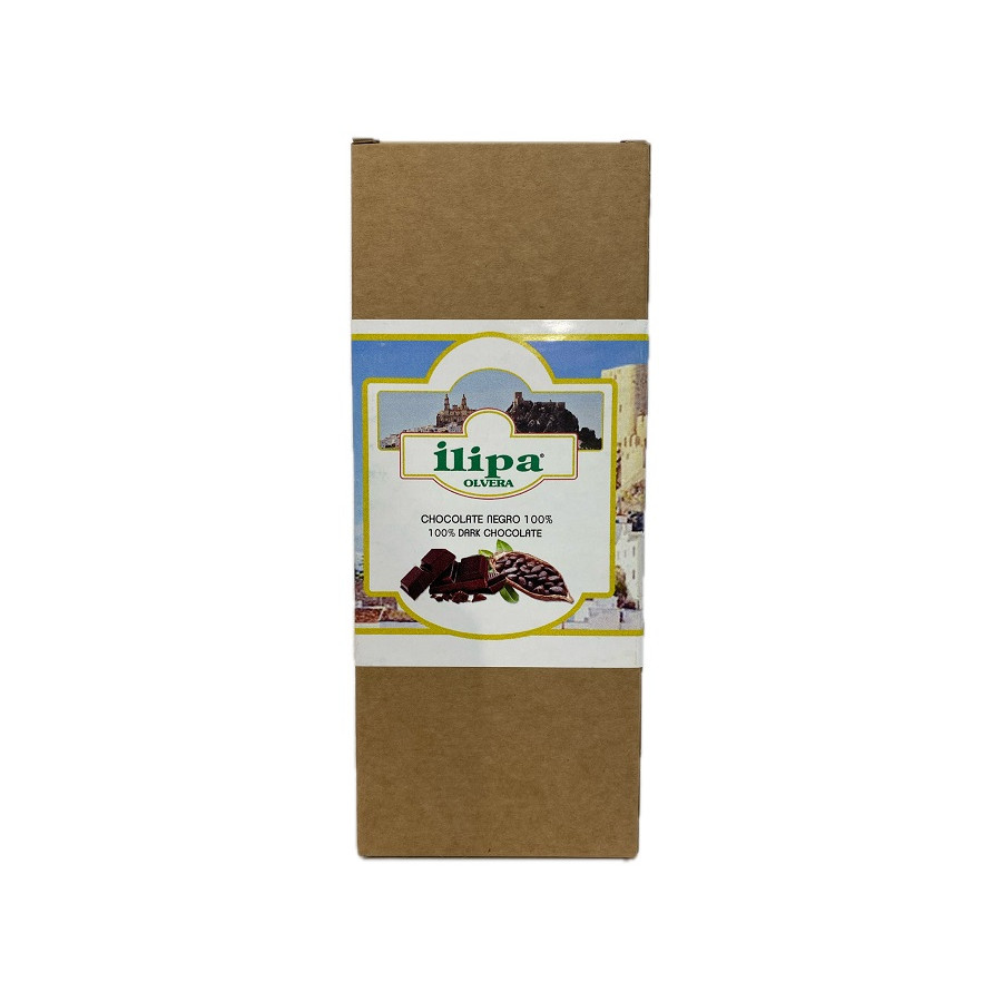 CHOCOLATE NEGRO 100% ILIPA 110 G – PURO Y ARTESANAL DE OLVERA (CÁDIZ)