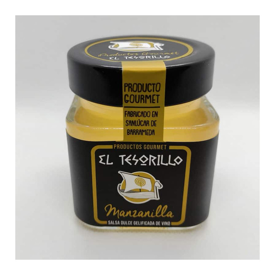 SALSA DULDE GELIFICADA DE VINO MANZANILLA 150gr EL TESORILLO