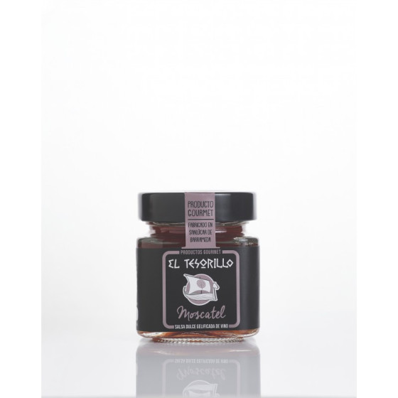 SALSA DULCE GELIFICADA DE VINO MOSCATEL 150gr EL TESORILLO 