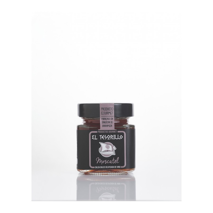 SALSA DULCE GELIFICADA DE VINO MOSCATEL 150gr EL TESORILLO 