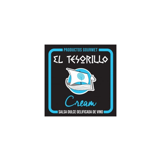 SALSA DULCE GELIFICADA DE VINO CREAM 150gr EL TESORILLO