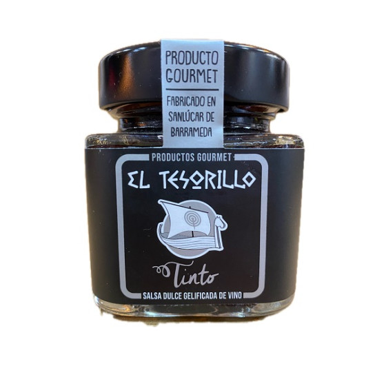 SALSA DULCE GELIFICADA DE VINO TINTO 150 gr. EL TESORILLO