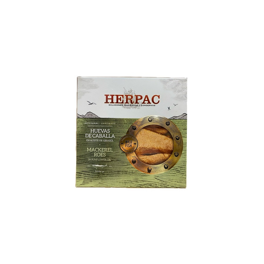 HUEVAS DE CABALLA 523 gr EN ACEITE DE GIRASOL HERPAC BARBATE CÁDIZ