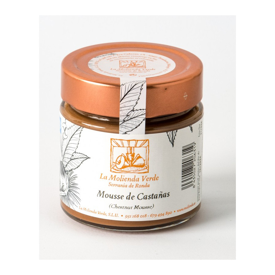 MOUSSE DE CASTAÑAS Y CHOCOLATE 275 gr. LA MOLIENDA VERDE SERRANIA DE R