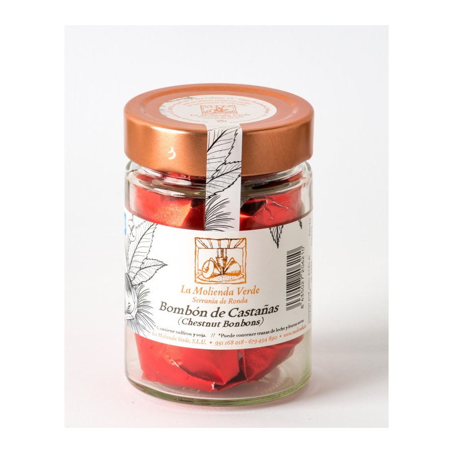 BOMBÓN DE CASTAÑAS 160 gr. LA MOLIENDA VERDE SERRANIA DE RONDA
