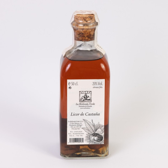 LICOR DE CASTAÑA 50 Cl. LA MOLIENDA VERDE SERRANIA DE RONDA