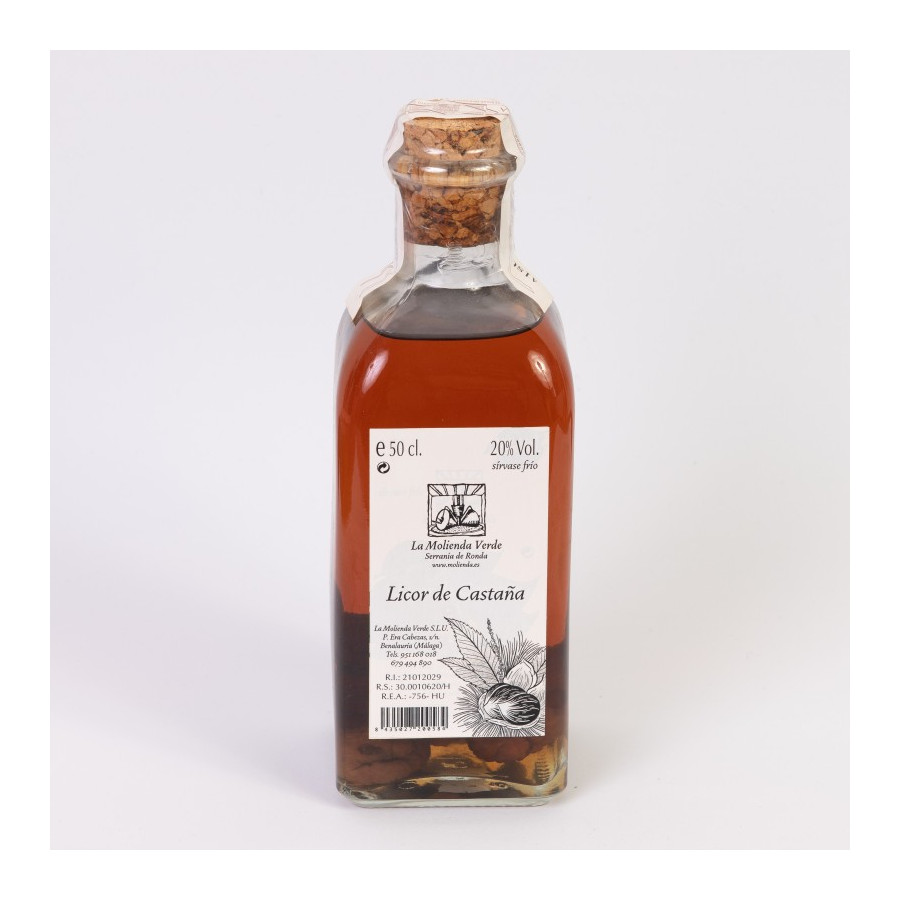 LICOR DE CASTAÑA 50 Cl. LA MOLIENDA VERDE SERRANIA DE RONDA