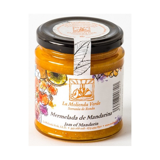 MERMELADA DE MANDARINA 275 Gr. LA MOLIENDA VERDE SERRANIA DE RONDA