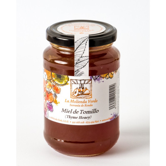 MIEL DE TOMILLO 500 Gr. LA MOLIENDA VERDE SERRANIA DE RONDA