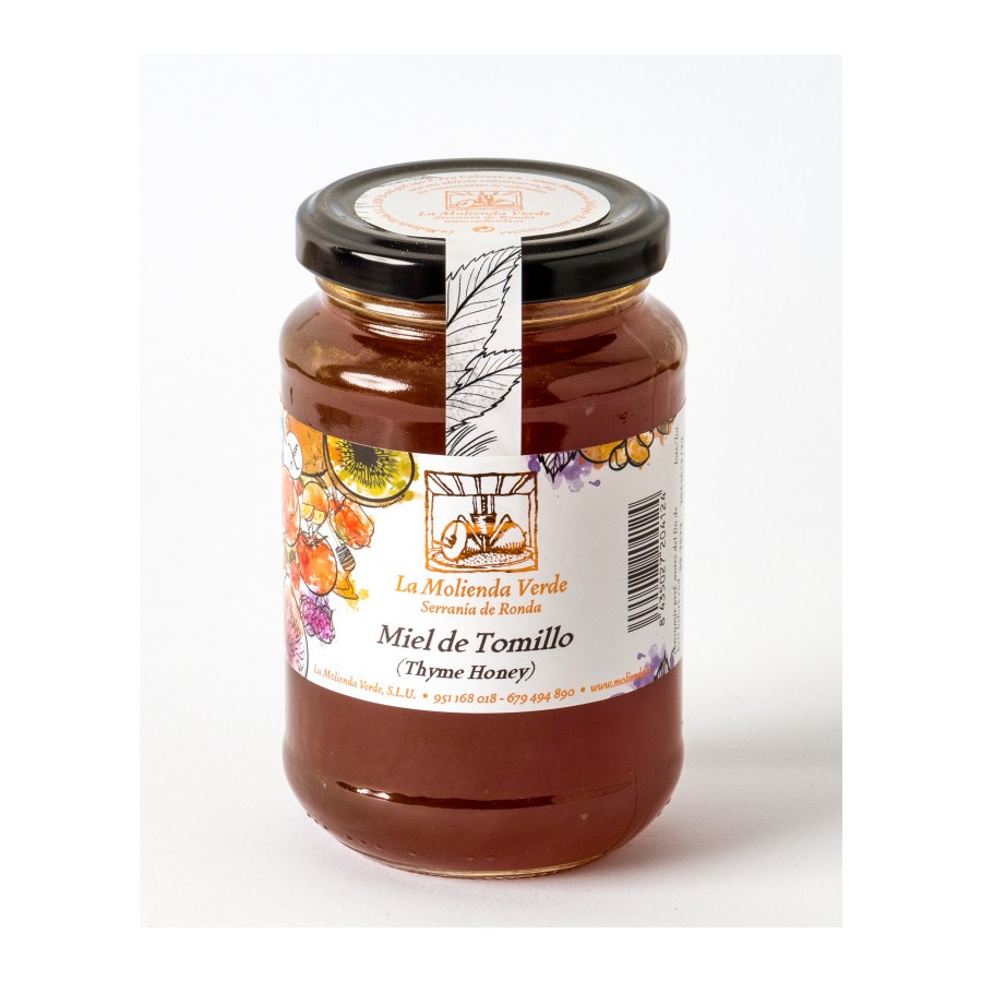 MIEL DE TOMILLO 500 Gr. LA MOLIENDA VERDE SERRANIA DE RONDA