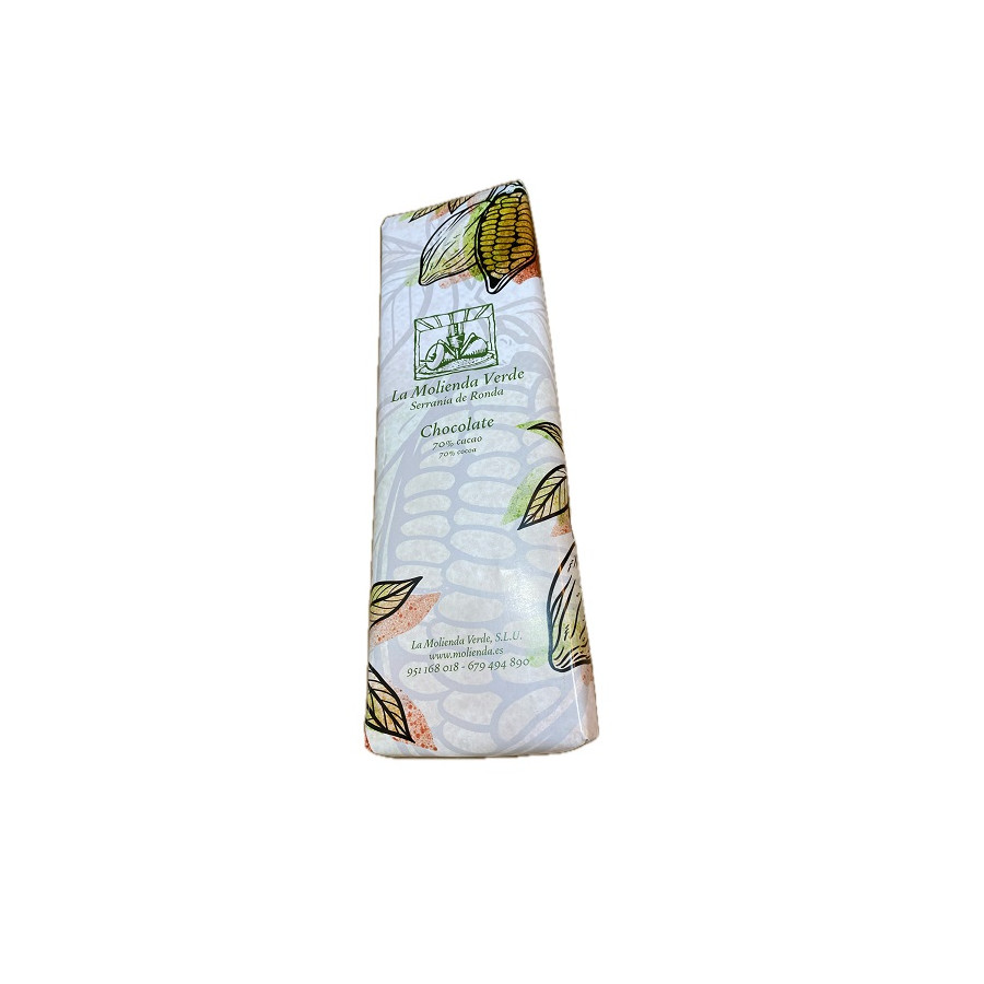 CHOCOLATE PURO 70% CACAO. LA MOLIENDA VERDE SERRANIA DE RONDA