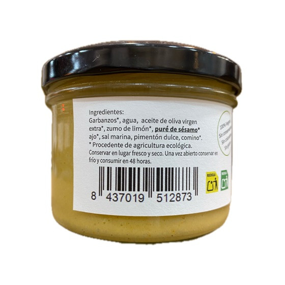 HUMMUS ECOLÓGICO 200g CONTIGO CONSERVAS ARTESANALES