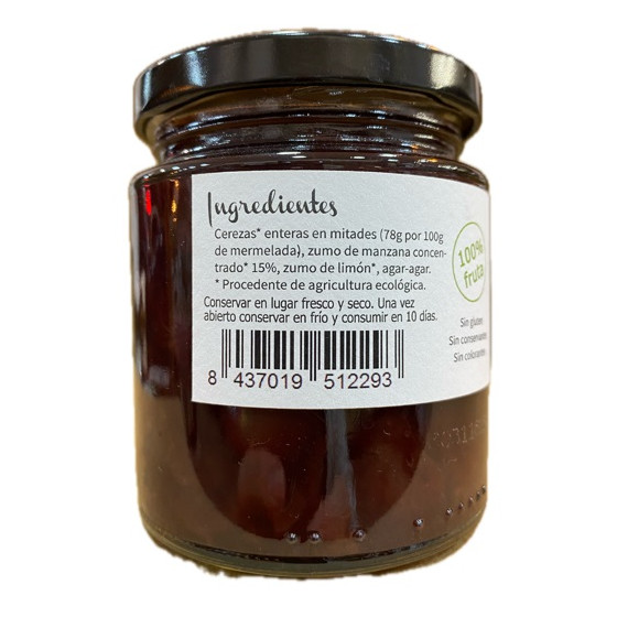 MERMELADA DE CEREZAS CON ZUMO DE MANZANA 260g CONTIGO CONSERVAS ARTESA