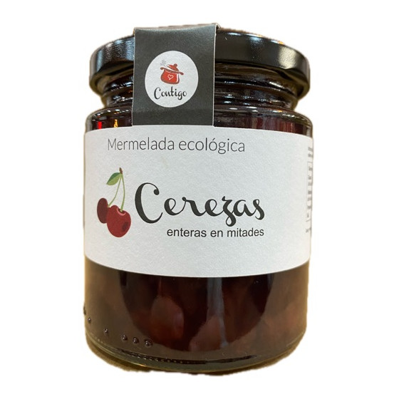 MERMELADA DE CEREZAS ENTERAS EN MITADES 260g CONTIGO CONSERVAS ARTESAN