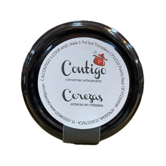 MERMELADA DE CEREZAS ENTERAS EN MITADES 260g CONTIGO CONSERVAS ARTESAN