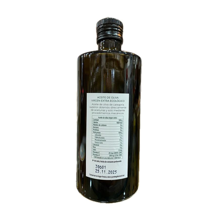 ACEITE DE OLIVA VIRGEN EXTRA BOTELLA 500 ml VARIEDAD PICUAL PRODUCCIÓN