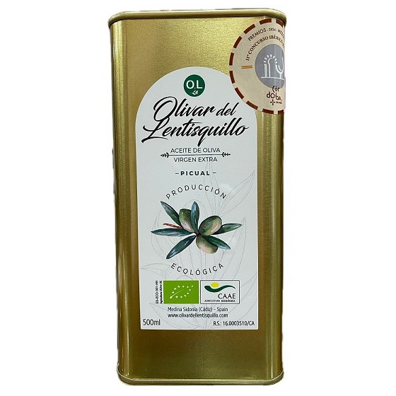 ACEITE DE OLIVA VIRGEN EXTRA LATA 500 ml VARIEDAD PICUAL PRODUCCIÓN EC