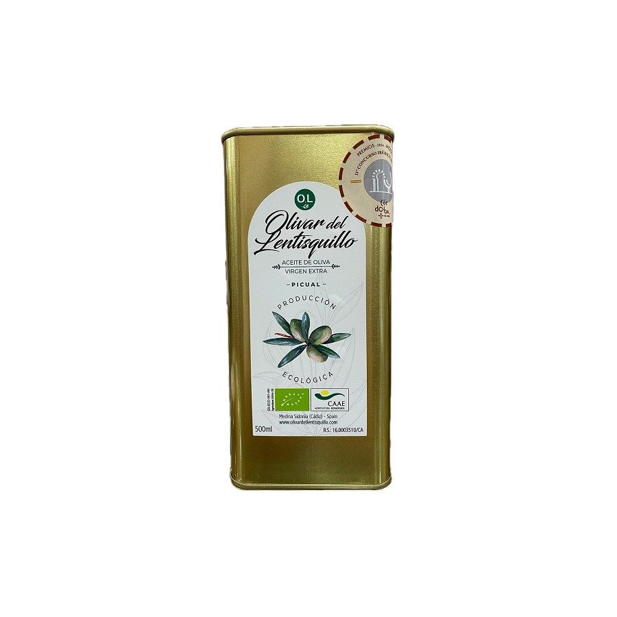 ACEITE DE OLIVA VIRGEN EXTRA LATA 500 ml VARIEDAD PICUAL PRODUCCIÓN EC