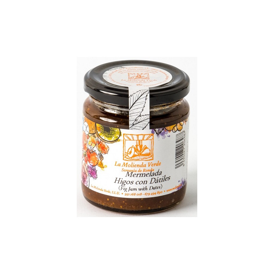 MERMELADA DE HIGOS CON DÁTILES 275gr LA MOLIENDA VERDE