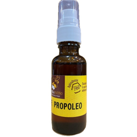 SPRAY DE PROPOLEO 30 ml SIN ALCOHOL. APICOLA PATIÑO CONIL CÁDIZ