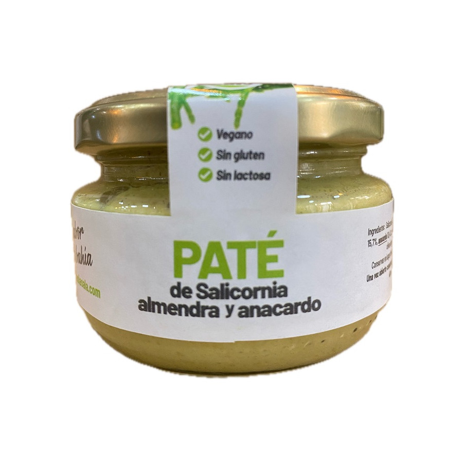 PATÉ DE SALICORNIA CON ALMENDRA Y ANACARDO LA SALÁ GOURMET TARRO 120G