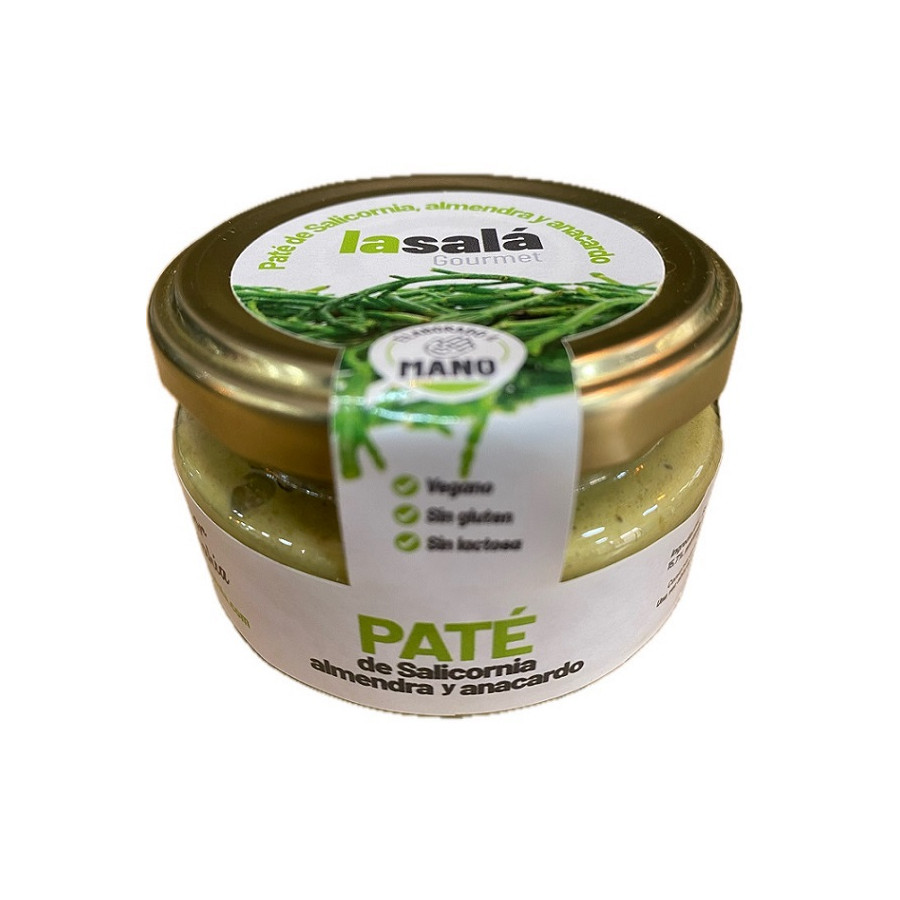 PATÉ DE SALICORNIA CON ALMENDRA Y ANACARDO LA SALÁ GOURMET TARRO 120G