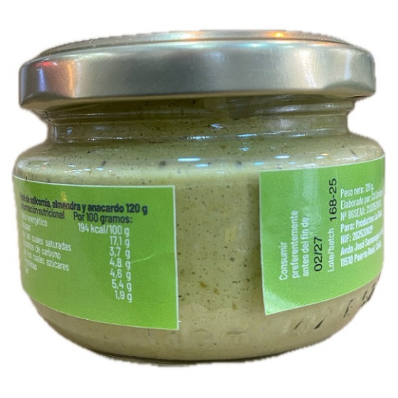 PATÉ DE SALICORNIA CON ALMENDRA Y ANACARDO LA SALÁ GOURMET TARRO 120G