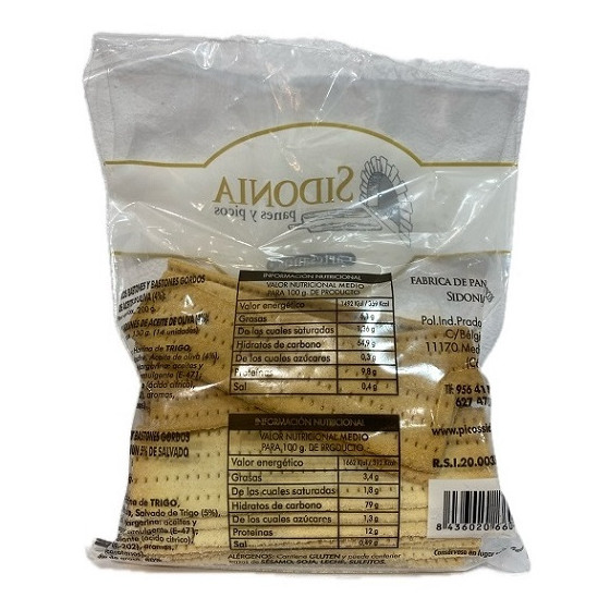 REGAÑÁS LARGAS ARTESANALES SIDONIA 3X12 CM APROX – PAN TRADICIONAL DE 
