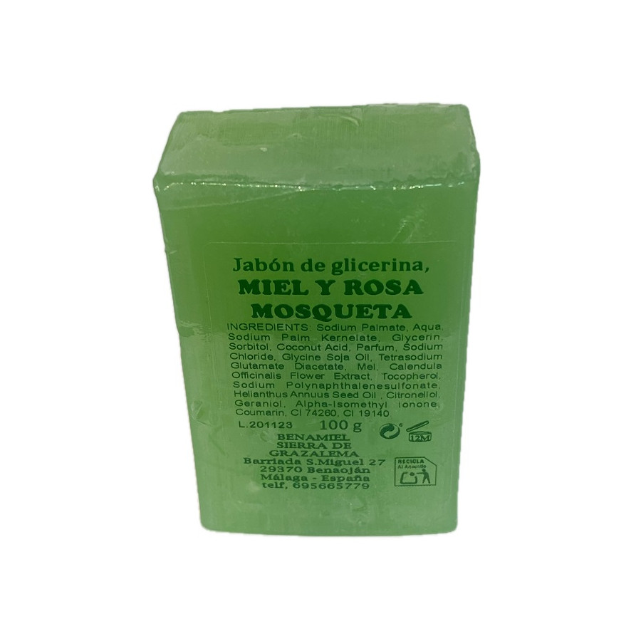 JABÓN DE GLICERINA MIEL Y ROSA MOSQUETA BENAMIEL 100G – SIERRA DE GRAZ