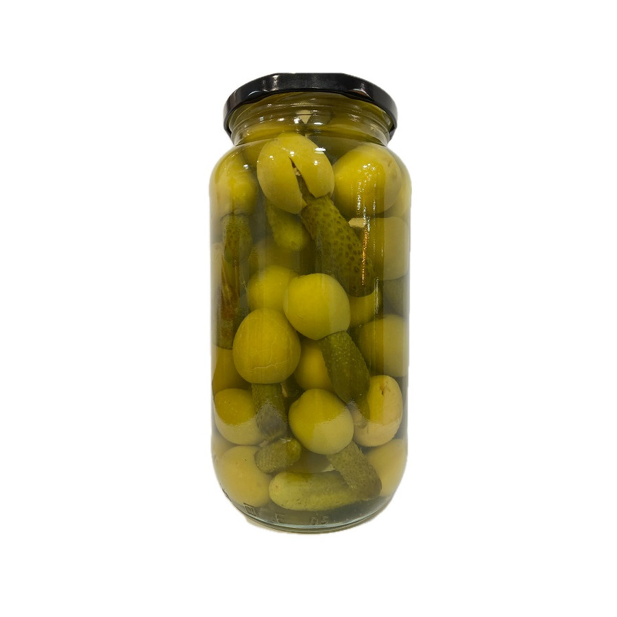 ACEITUNAS RELLENAS DE PEPINILLO SABOR ANCHOA LA ERMITA 1.400 G