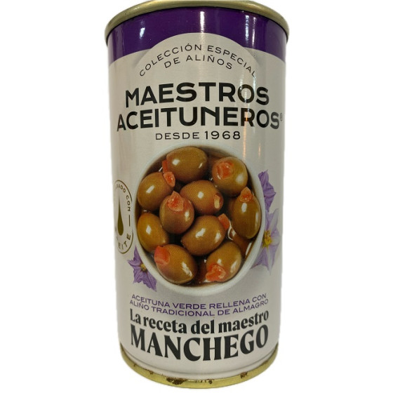 ACEITUNAS VERDES RELLENAS CON ALIÑO TRADICIONAL DE ALMAGRO 350 G – AIR