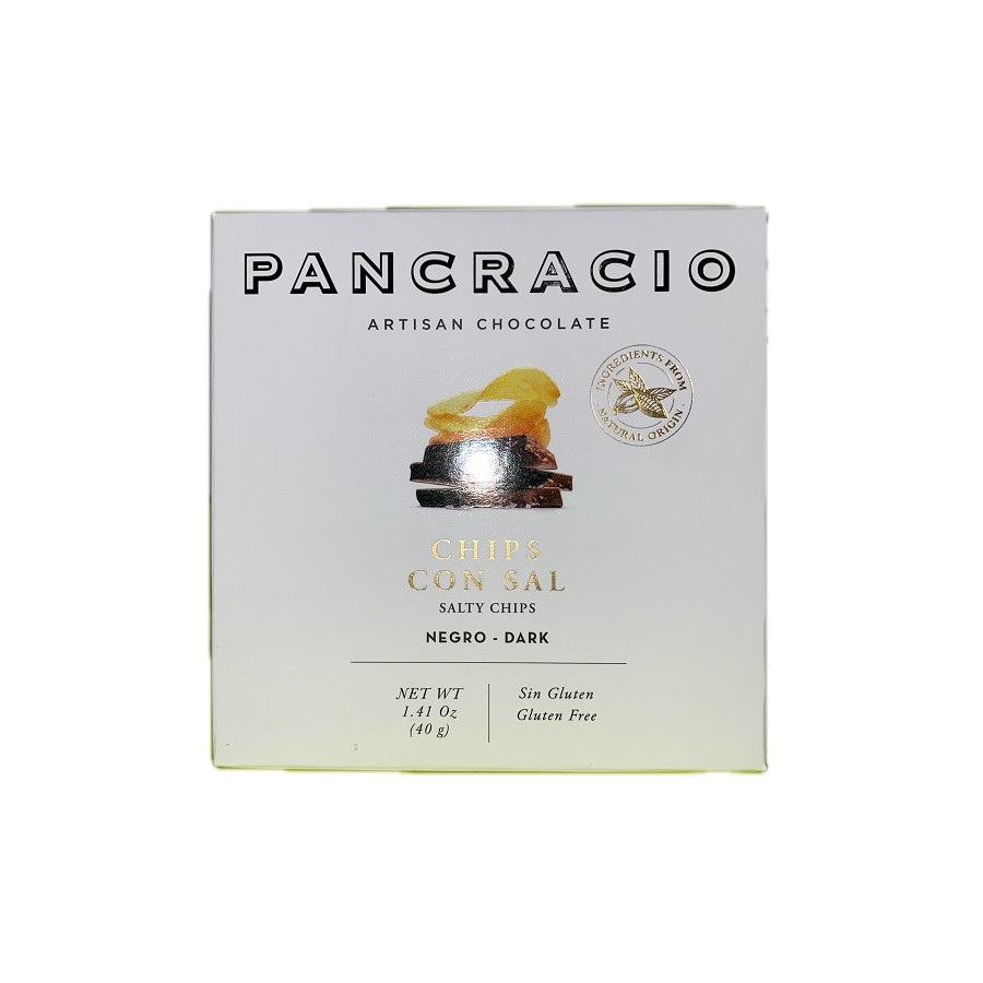 MINI TABLETA CHOCOLATE NEGRO 64% CHIPS CON SAL PANCRACIO 40G – GOURMET