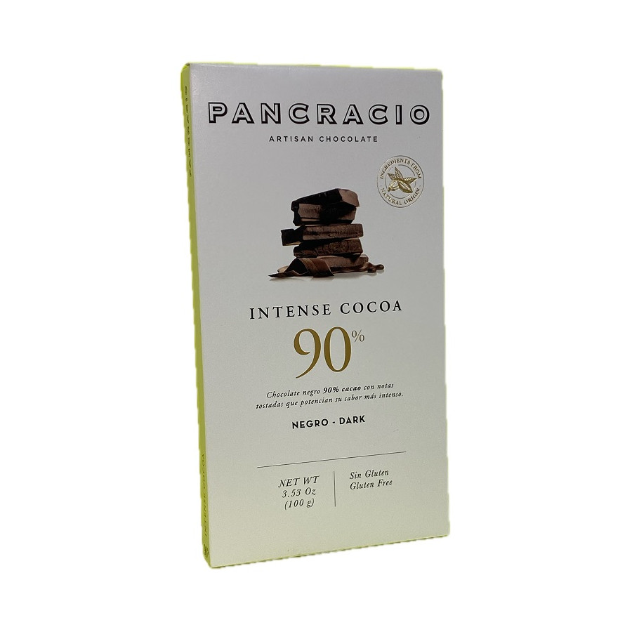 TABLETA INTENSE COCOA 90% PANCRACIO – CHOCOLATE NEGRO GOURMET 100G