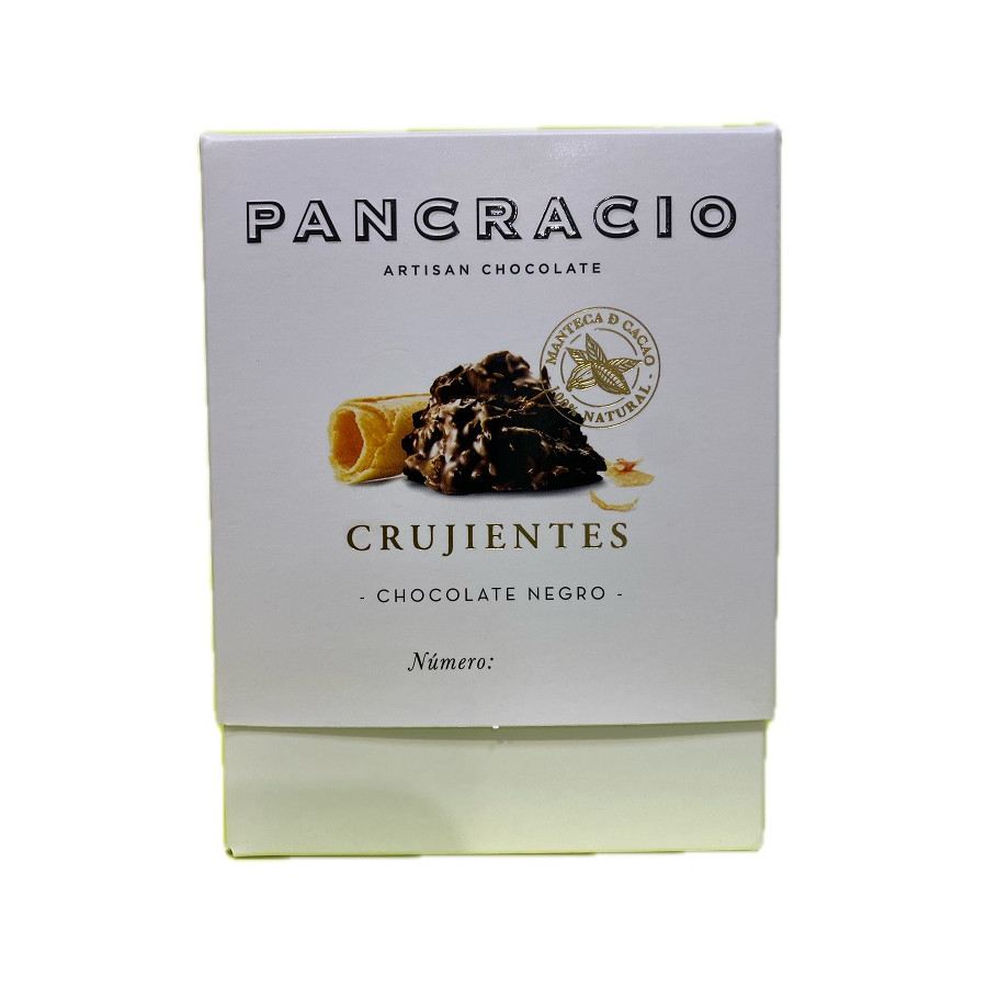 CRUJIENTES CHOCOLATE NEGRO 64% PANCRACIO 140G – GOURMET ARTESANAL ESPA