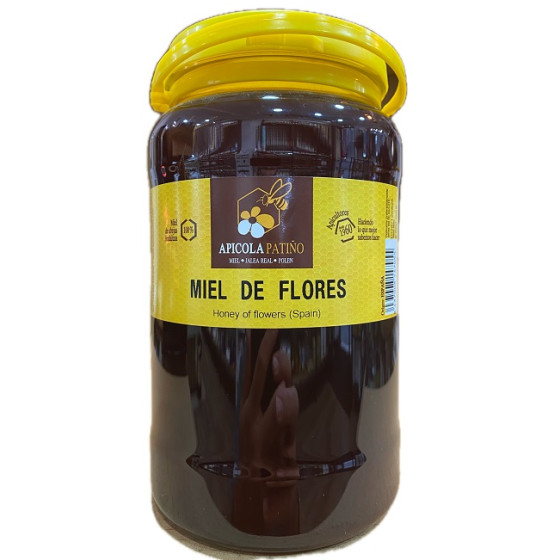 MIEL DE FLORES APÍCOLA PATIÑO 2 KG – MIEL ARTESANAL EN ENVASE PLÁSTICO