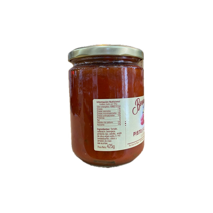PISTO DE VERDURAS ARTESANAL BENAMIEL 425G DE LA SIERRA DE GRAZALEMA
