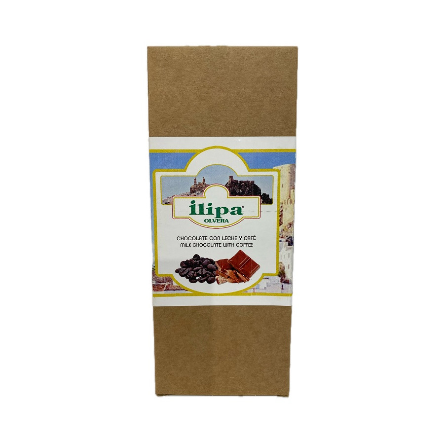 CHOCOLATE CON LECHE Y CAFÉ ILIPA 110 G – ARTESANAL DE OLVERA (CÁDIZ)