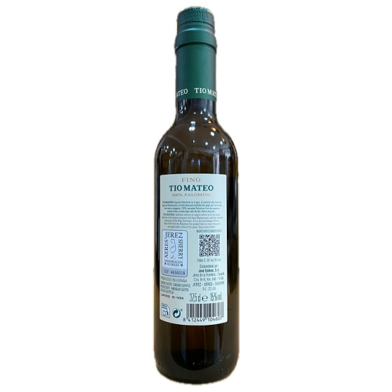 VINO FINO TÍO MATEO 375ML BODEGAS JOSÉ ESTÉVEZ DE JEREZ