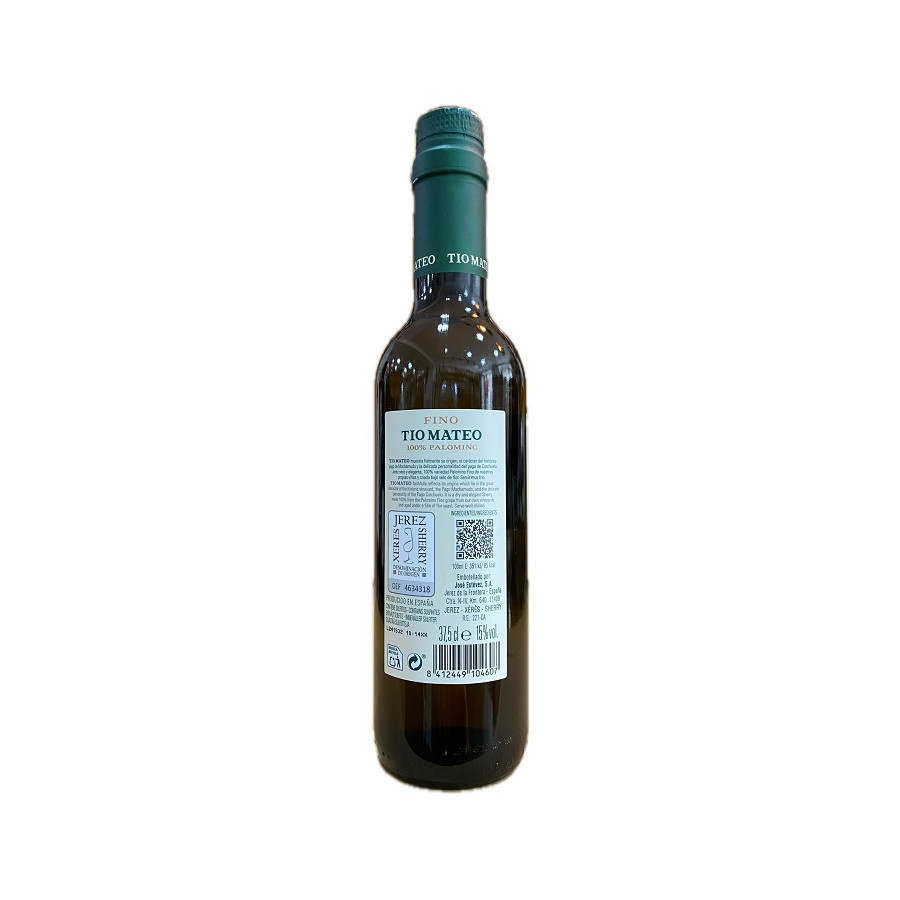 VINO FINO TÍO MATEO 375ML BODEGAS JOSÉ ESTÉVEZ DE JEREZ