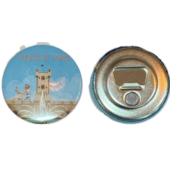 IMÁN REDONDO PUERTAS DE TIERRA 5,8CM – METAL ABRIDOR