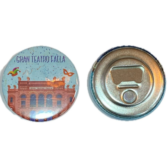 IMÁN REDONDO GRAN TEATRO FALLA 5,8CM – METAL ABRIDOR