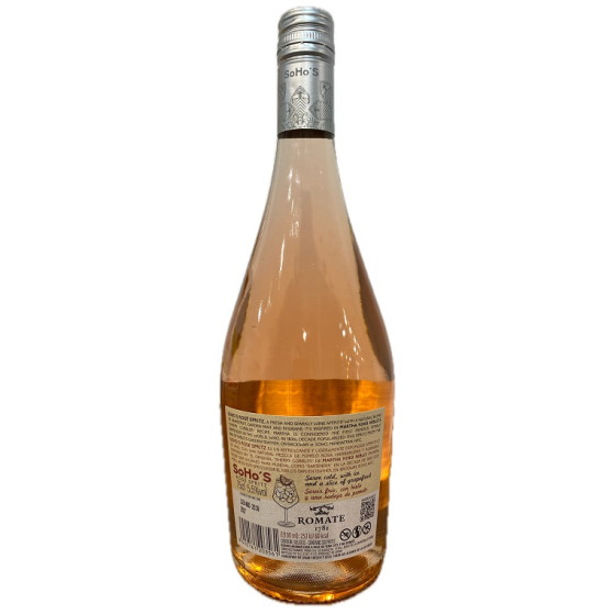 SOHO´S ROSÉ SPRITZ 75 cl. VINO ROSADO FRIZZANTE DE BODEGAS SÁNCHEZ ROM