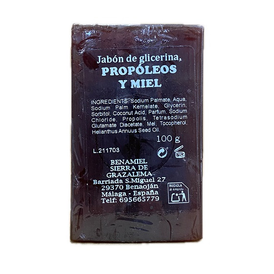 JABÓN ARTESANAL DE PROPOLEO Y MIEL BENAMIEL 100 g DE LA SIERRA DE GRAZ