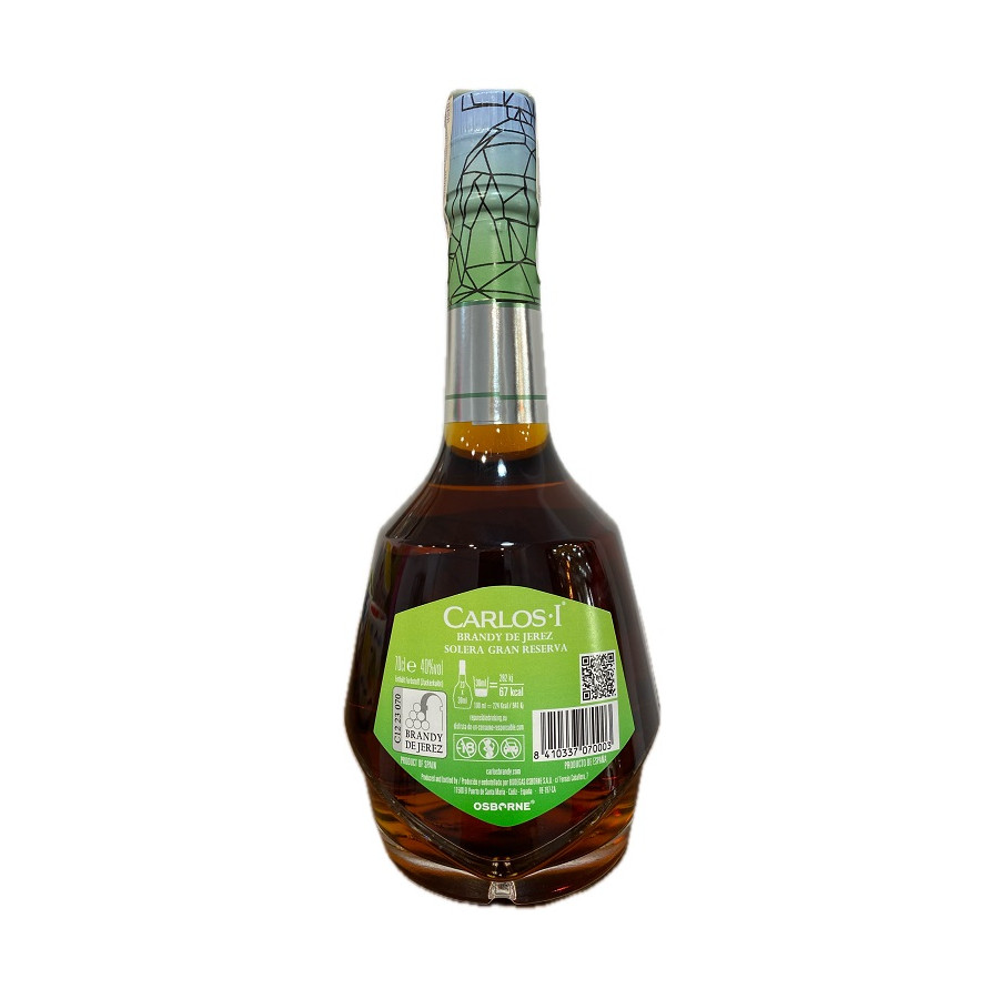 BRANDY CARLOS I GRAN RESERVA 70 cl. BRANDY DE JEREZ OSBORNE ENVEJECIDO