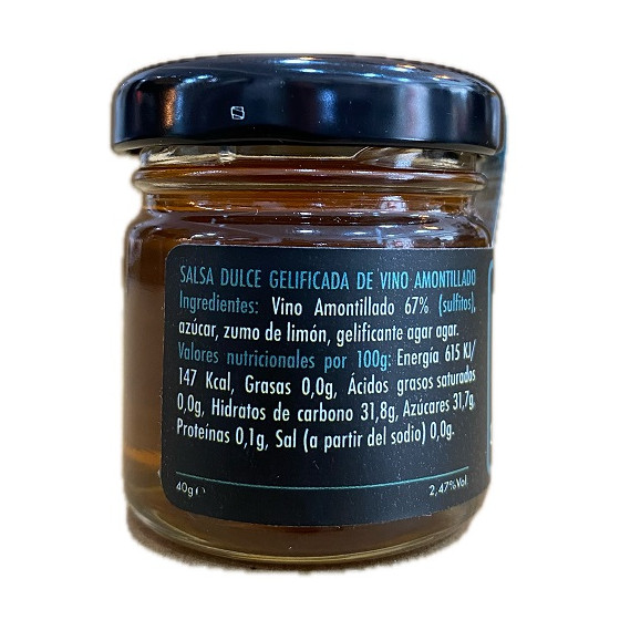 SALSA DULCE DE VINO AMONTILLADO EL TESORILLO 40 G – GOURMET DE SANLÚCA