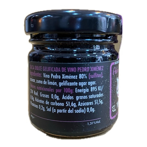 SALSA DULCE DE VINO PEDRO XIMÉNEZ EL TESORILLO 40 G – DELICIA GOURMET 