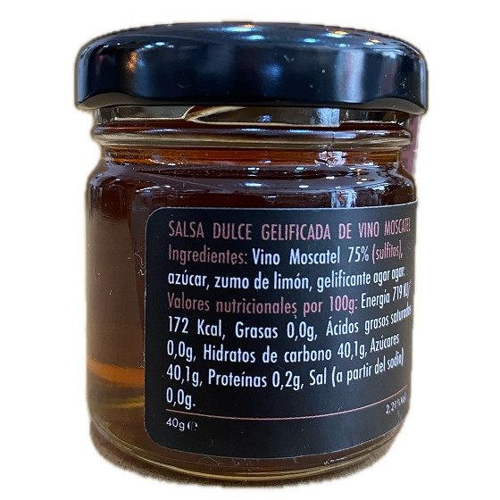 SALSA DULCE DE VINO MOSCATEL EL TESORILLO 40 G – ARTESANÍA GOURMET DE 