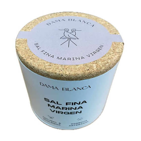 SAL MARINA VIRGEN FINA 500 g DAMA BLANCA ARTESANAL Y ECOLÓGICA DE CÁDI