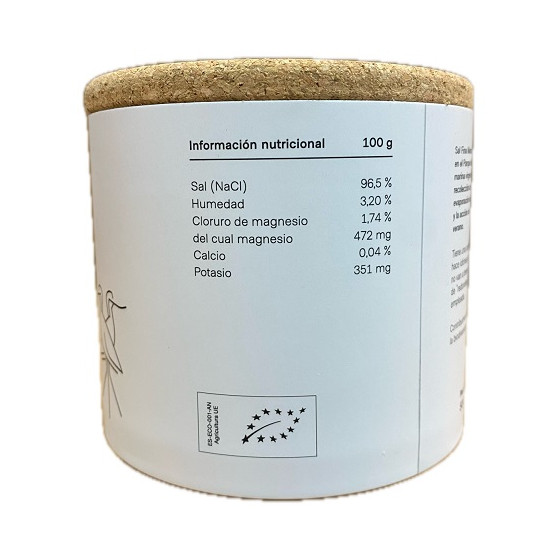 SAL MARINA VIRGEN FINA 500 g DAMA BLANCA ARTESANAL Y ECOLÓGICA DE CÁDI